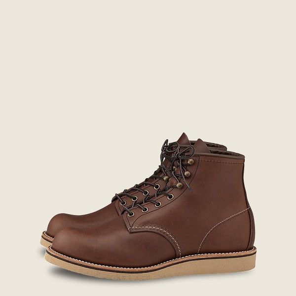 Botas Red Wing Heritage Hombre Marrom - Rover - 6-Inch Harness Cuero - 635-UGEWTZ